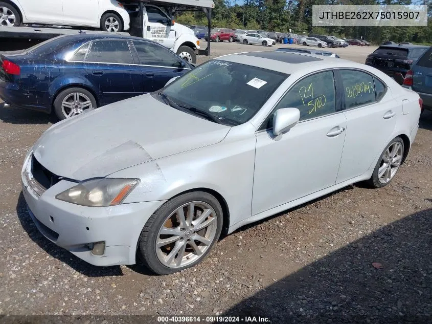 2007 Lexus Is 350 VIN: JTHBE262X75015907 Lot: 40396614