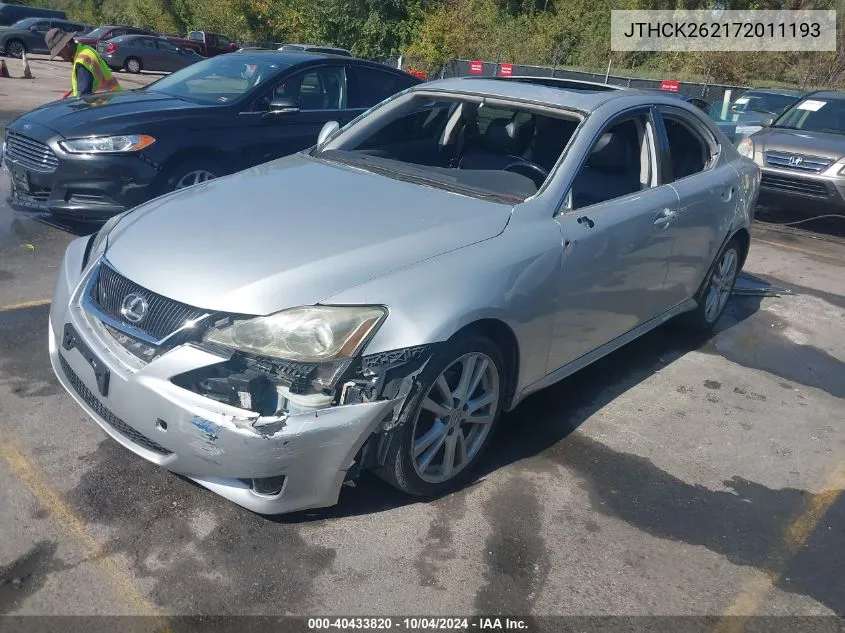 JTHCK262172011193 2007 Lexus Is 250