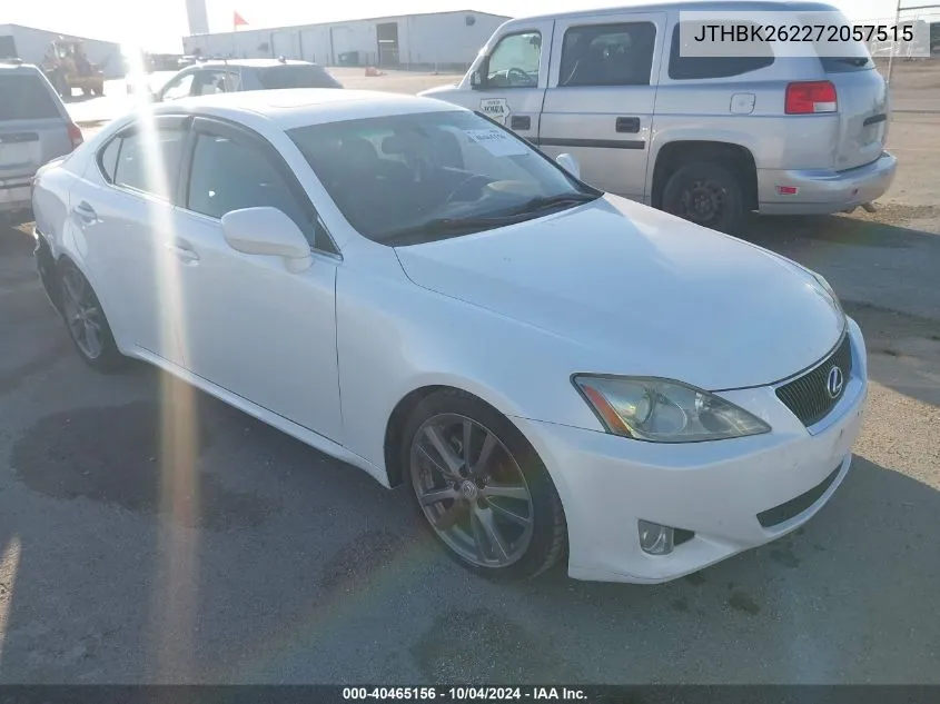 2007 Lexus Is 250 VIN: JTHBK262272057515 Lot: 40465156