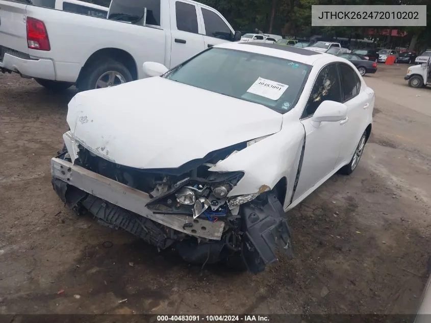 JTHCK262472010202 2007 Lexus Is 250