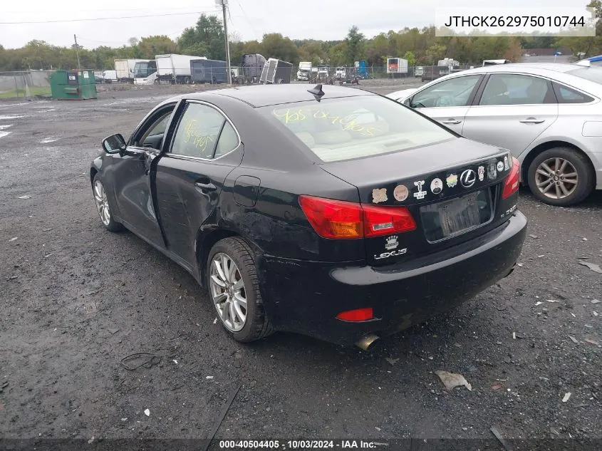 2007 Lexus Is 250 VIN: JTHCK262975010744 Lot: 40504405