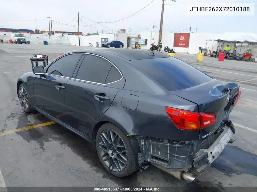 2007 Lexus Is 350 VIN: JTHBE262X72010188 Lot: 40513537