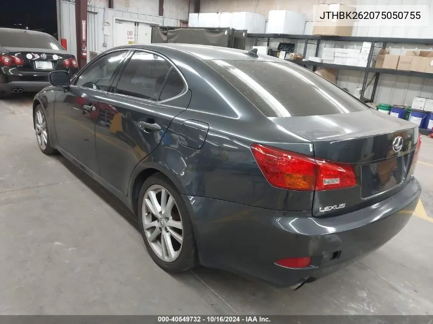 JTHBK262075050755 2007 Lexus Is 250