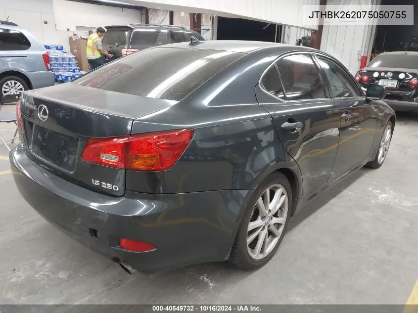 JTHBK262075050755 2007 Lexus Is 250