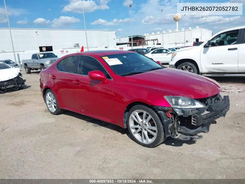 2007 Lexus Is 250 VIN: JTHBK262072052782 Lot: 40597653