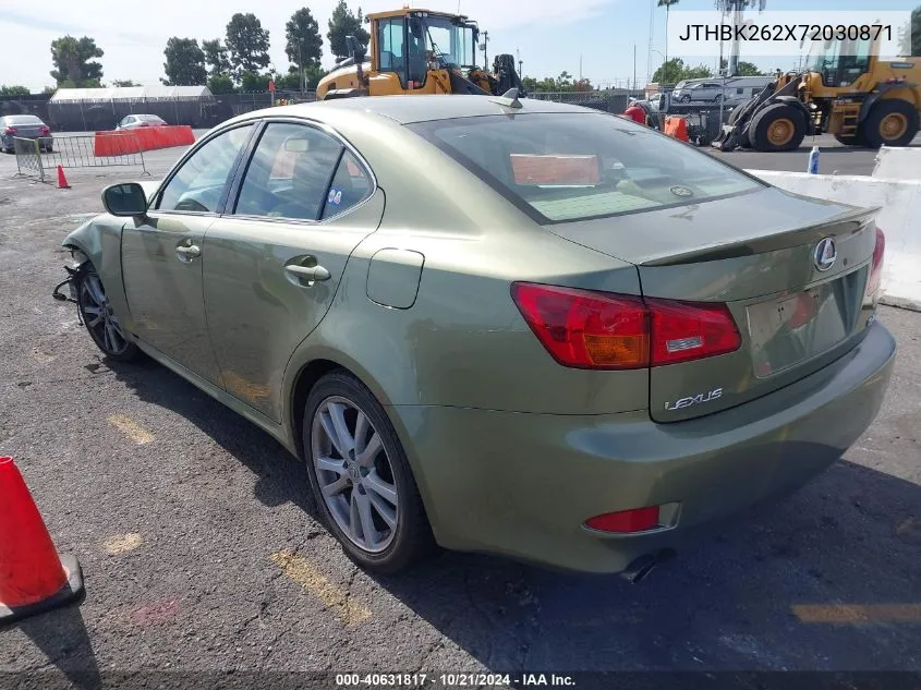 2007 Lexus Is 250 250 VIN: JTHBK262X72030871 Lot: 40631817