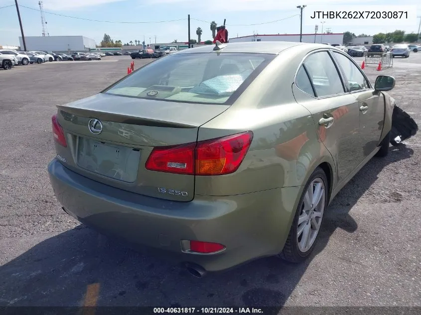 2007 Lexus Is 250 250 VIN: JTHBK262X72030871 Lot: 40631817