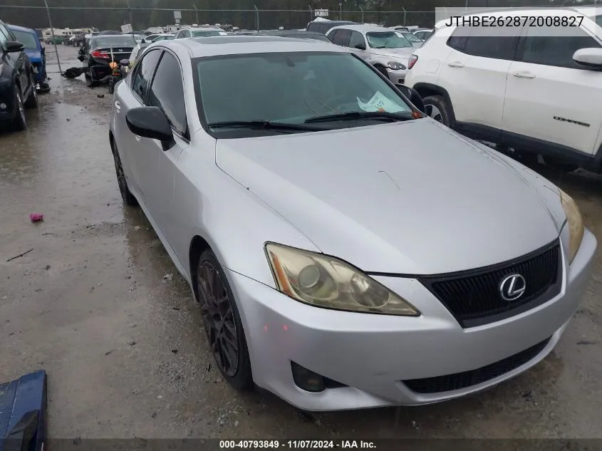 2007 Lexus Is 350 VIN: JTHBE262872008827 Lot: 40793849