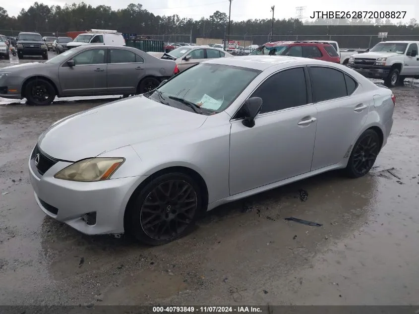 2007 Lexus Is 350 VIN: JTHBE262872008827 Lot: 40793849