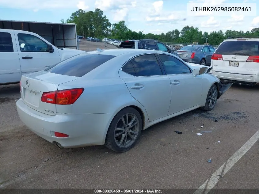 2008 Lexus Is 250 VIN: JTHBK262985082461 Lot: 39326459