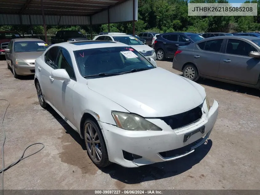 2008 Lexus Is 250 VIN: JTHBK262185085208 Lot: 39597227