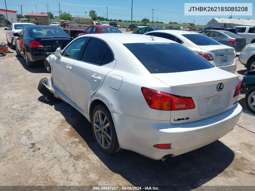 2008 Lexus Is 250 VIN: JTHBK262185085208 Lot: 39597227