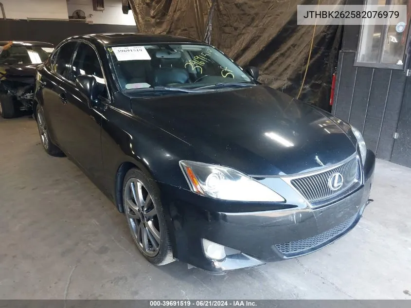 2008 Lexus Is 250 VIN: JTHBK262582076979 Lot: 39691519