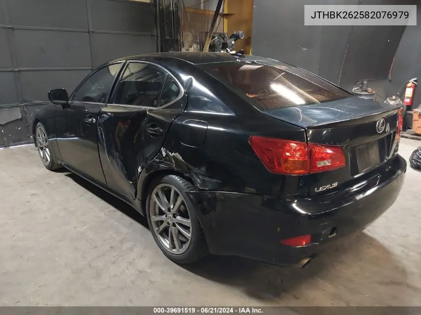 2008 Lexus Is 250 VIN: JTHBK262582076979 Lot: 39691519