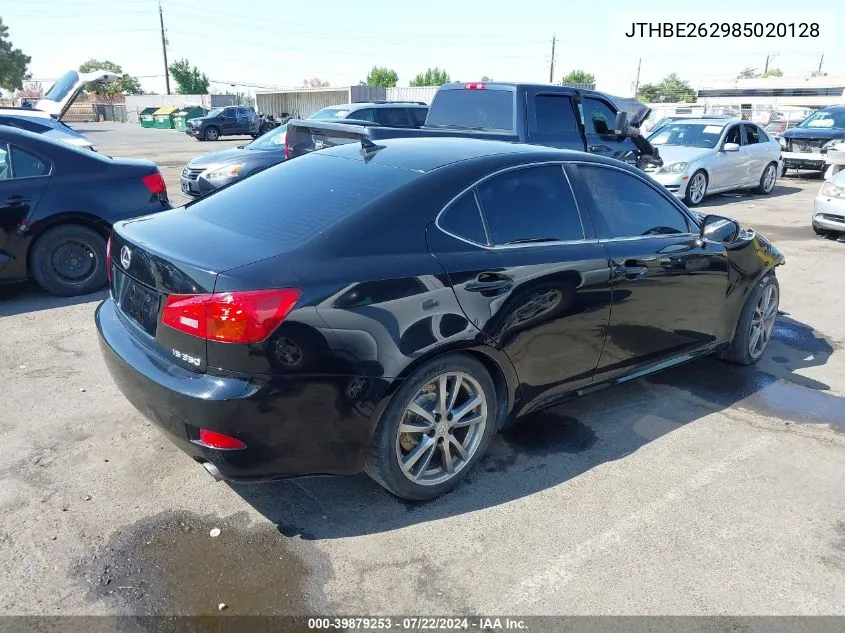 2008 Lexus Is 350 VIN: JTHBE262985020128 Lot: 39879253