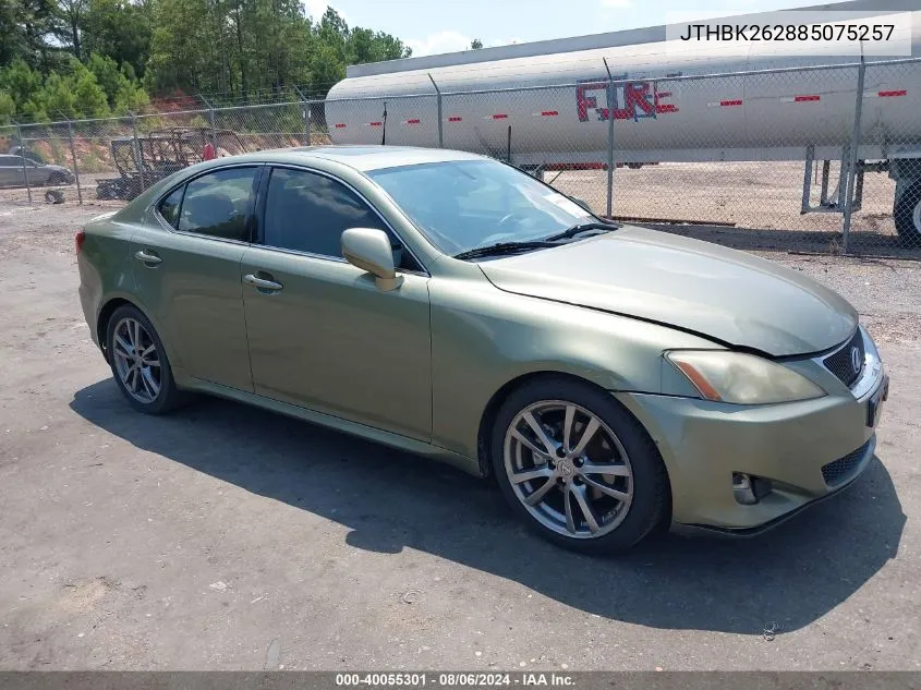 JTHBK262885075257 2008 Lexus Is 250