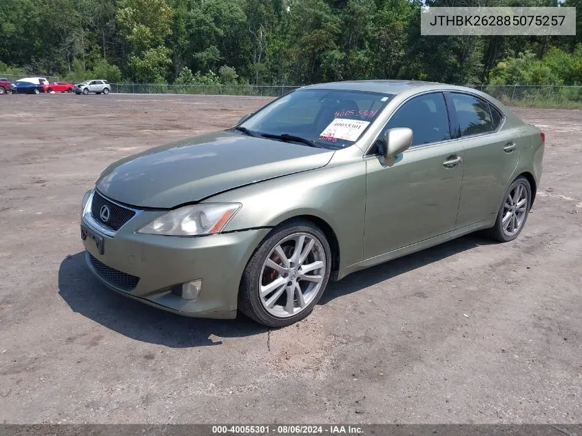 JTHBK262885075257 2008 Lexus Is 250