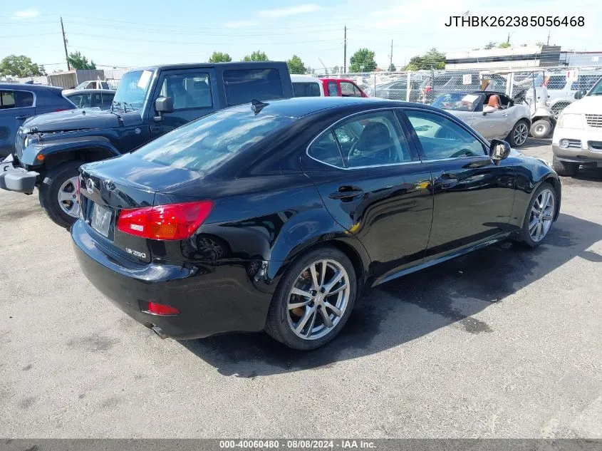 2008 Lexus Is 250 VIN: JTHBK262385056468 Lot: 40060480