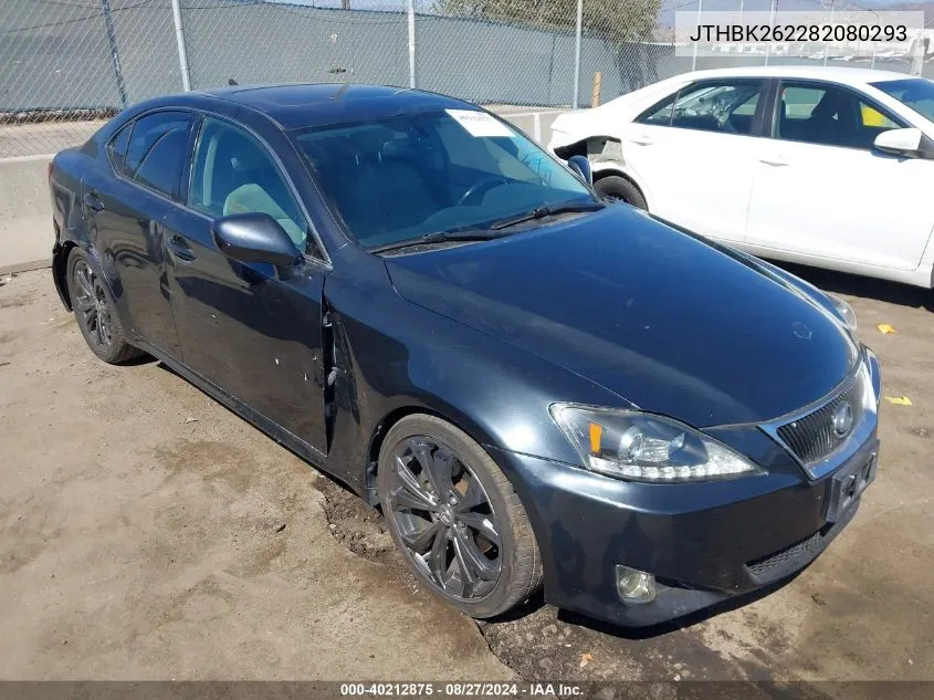 2008 Lexus Is 250 VIN: JTHBK262282080293 Lot: 40212875