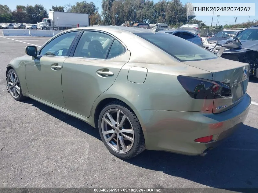 2008 Lexus Is 250 VIN: JTHBK262482074267 Lot: 40266191