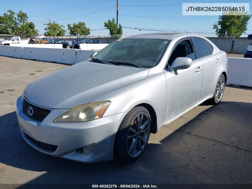 2008 Lexus Is 250 VIN: JTHBK262285054615 Lot: 40282276