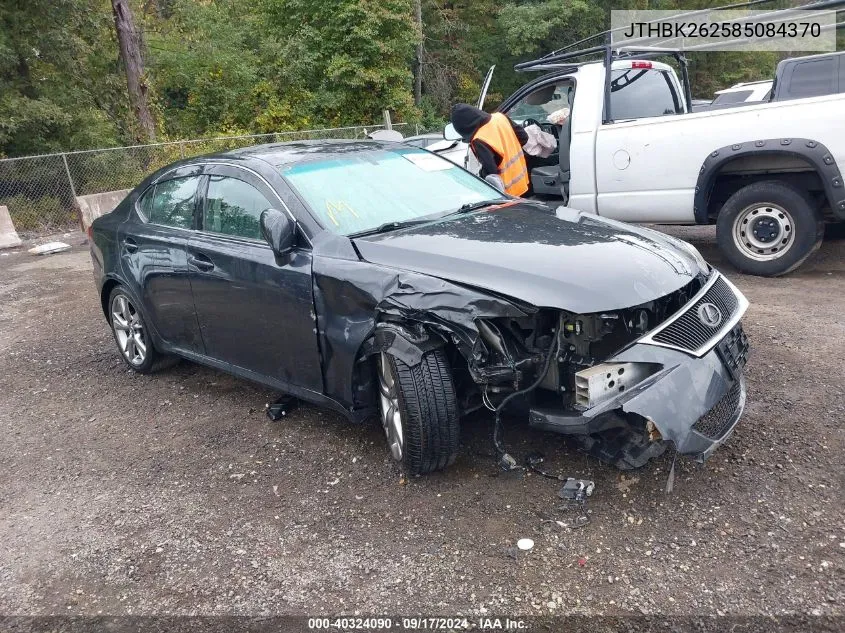 2008 Lexus Is 250 VIN: JTHBK262585084370 Lot: 40324090