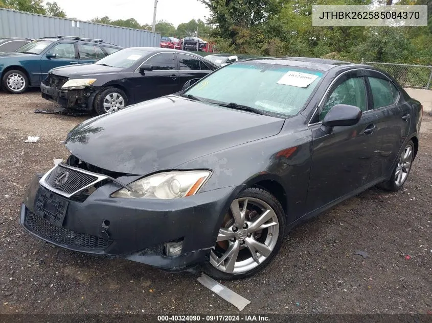 JTHBK262585084370 2008 Lexus Is 250