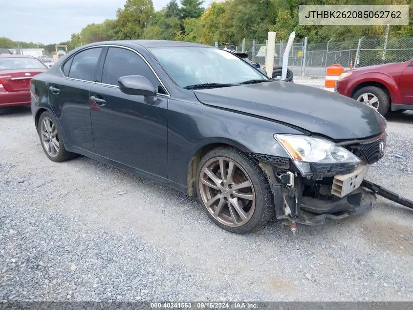 2008 Lexus Is 250 VIN: JTHBK262085062762 Lot: 40341563