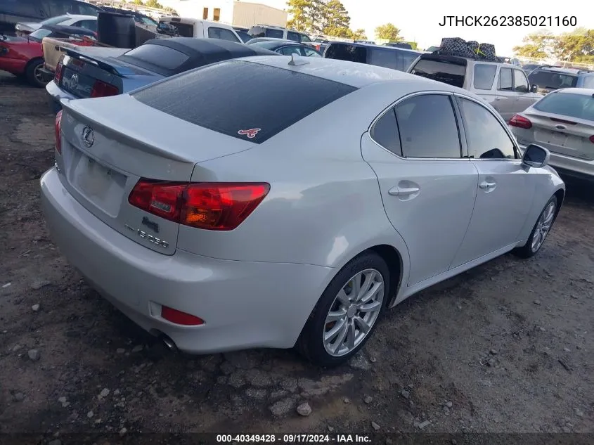 JTHCK262385021160 2008 Lexus Is 250