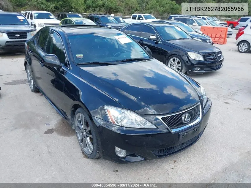 JTHBK262782065966 2008 Lexus Is 250