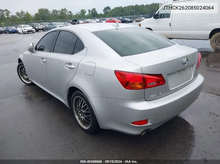 JTHCK262085024064 2008 Lexus Is 250