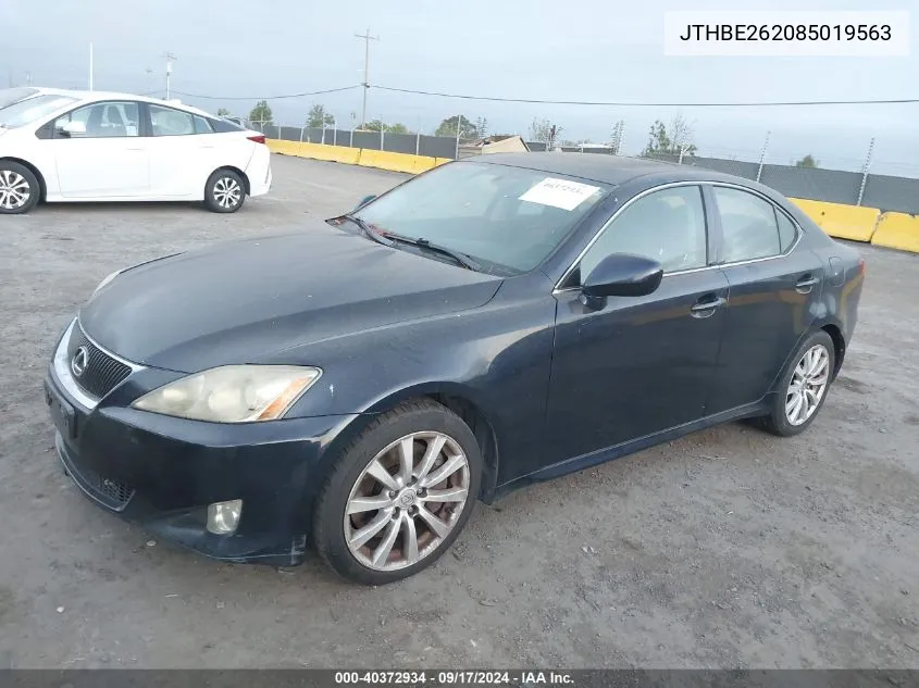 JTHBE262085019563 2008 Lexus Is 350