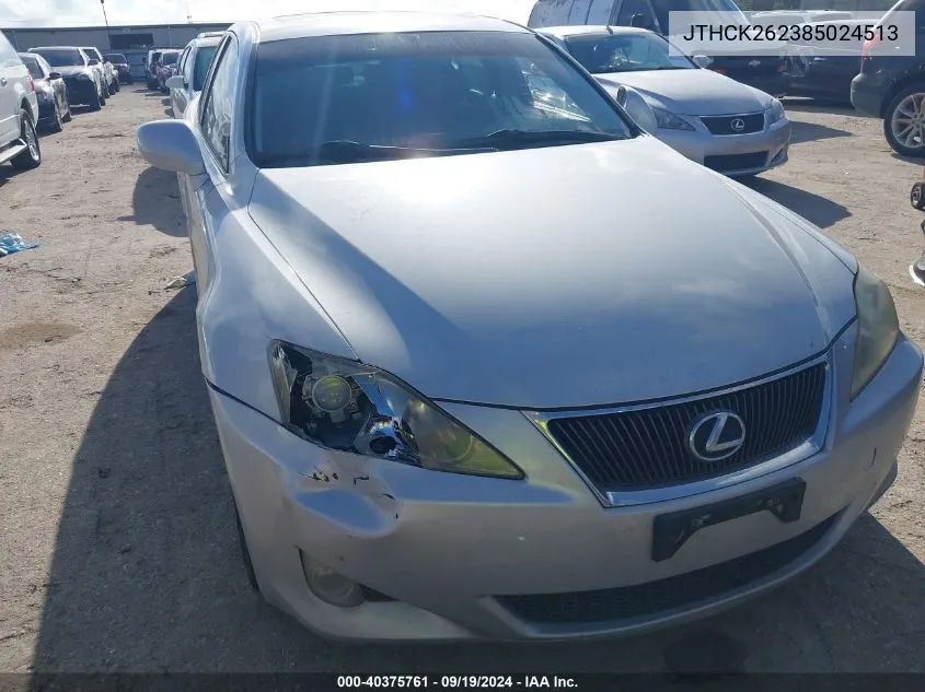 JTHCK262385024513 2008 Lexus Is 250