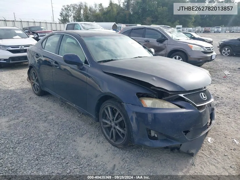 2008 Lexus Is 350 VIN: JTHBE262782013857 Lot: 40435369