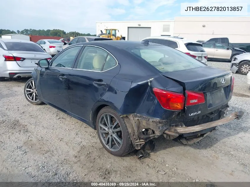 JTHBE262782013857 2008 Lexus Is 350