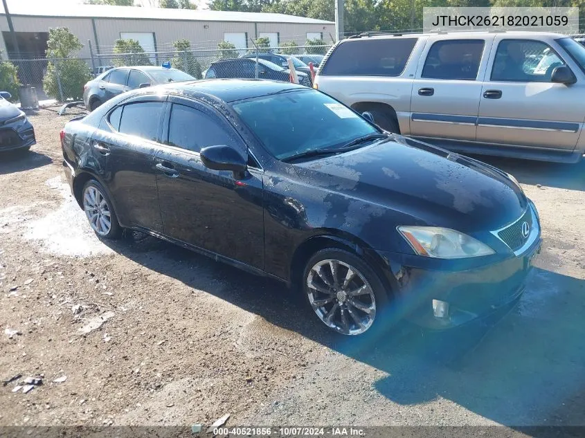 2008 Lexus Is 250 VIN: JTHCK262182021059 Lot: 40521856