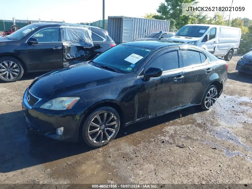 2008 Lexus Is 250 VIN: JTHCK262182021059 Lot: 40521856