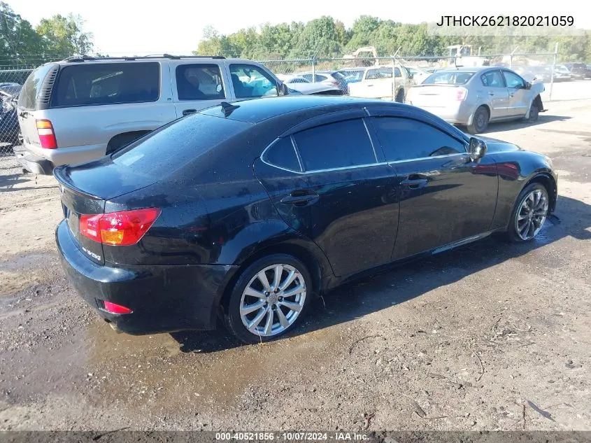 2008 Lexus Is 250 VIN: JTHCK262182021059 Lot: 40521856