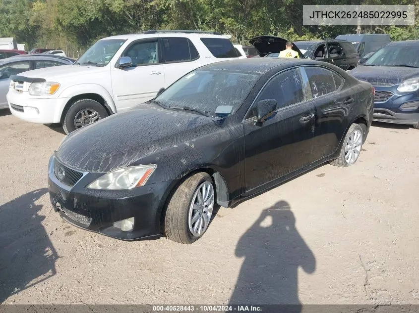 2008 Lexus Is 250 VIN: JTHCK262485022995 Lot: 40528443