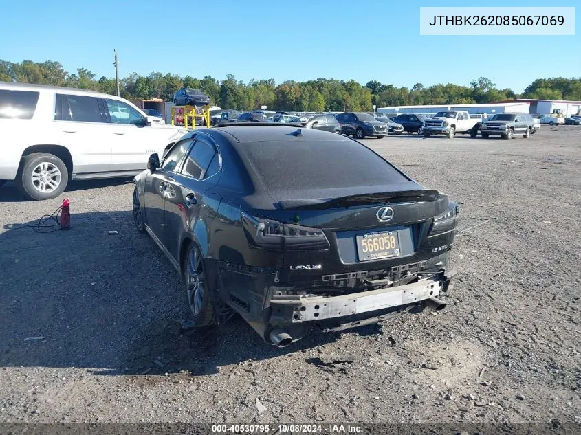 2008 Lexus Is 250 250 VIN: JTHBK262085067069 Lot: 40530795