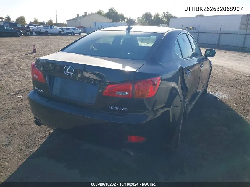 2008 Lexus Is 250 VIN: JTHBK262682068907 Lot: 40618232