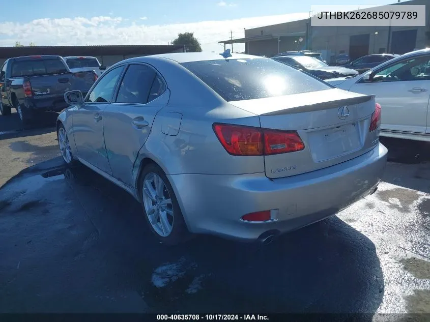 2008 Lexus Is 250 VIN: JTHBK262685079789 Lot: 40635708