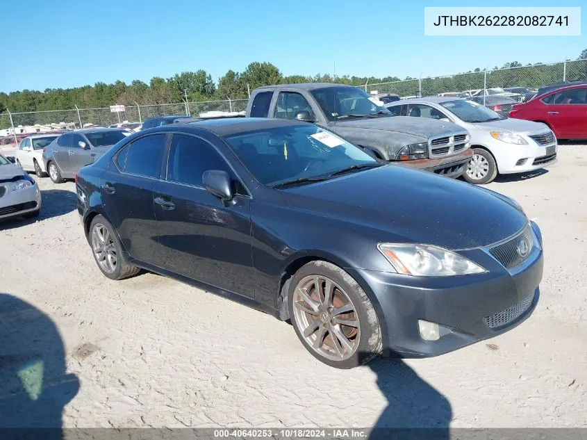 2008 Lexus Is 250 VIN: JTHBK262282082741 Lot: 40640253