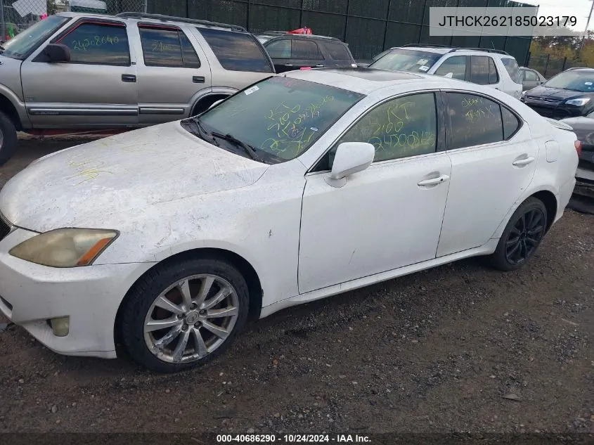 2008 Lexus Is 250 VIN: JTHCK262185023179 Lot: 40686290