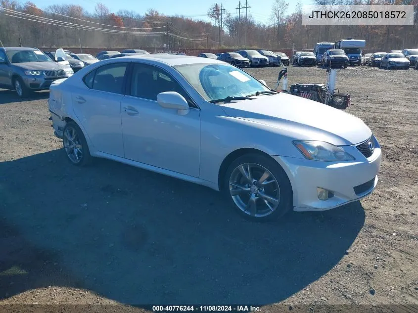 2008 Lexus Is 250 VIN: JTHCK262085018572 Lot: 40776244