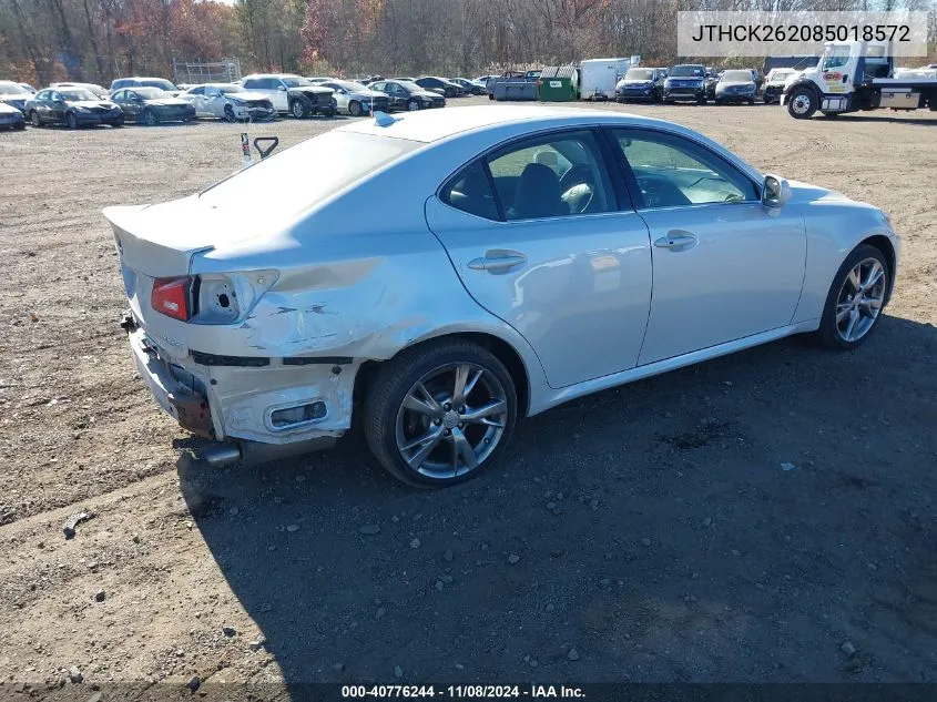 2008 Lexus Is 250 VIN: JTHCK262085018572 Lot: 40776244