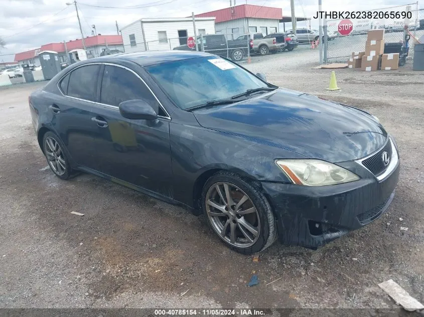 2008 Lexus Is 250 VIN: JTHBK262382065690 Lot: 40785154