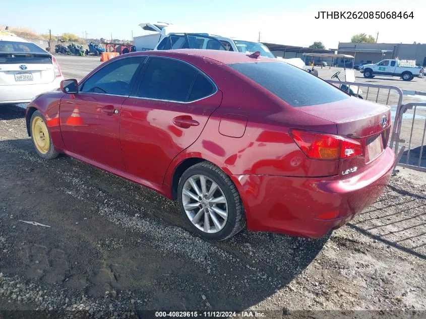 JTHBK262085068464 2008 Lexus Is 250