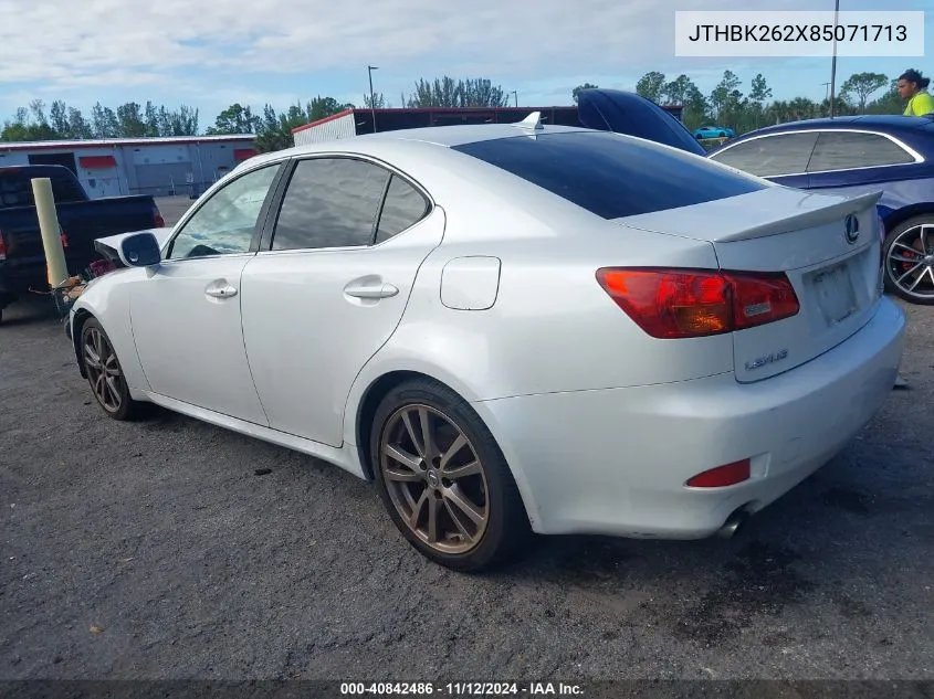 JTHBK262X85071713 2008 Lexus Is 250