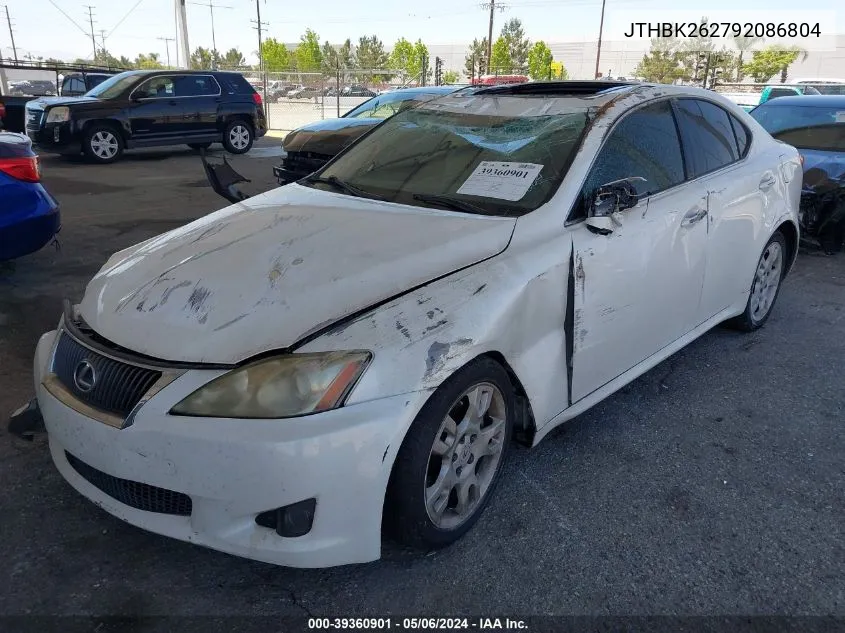 2009 Lexus Is 250 VIN: JTHBK262792086804 Lot: 39360901